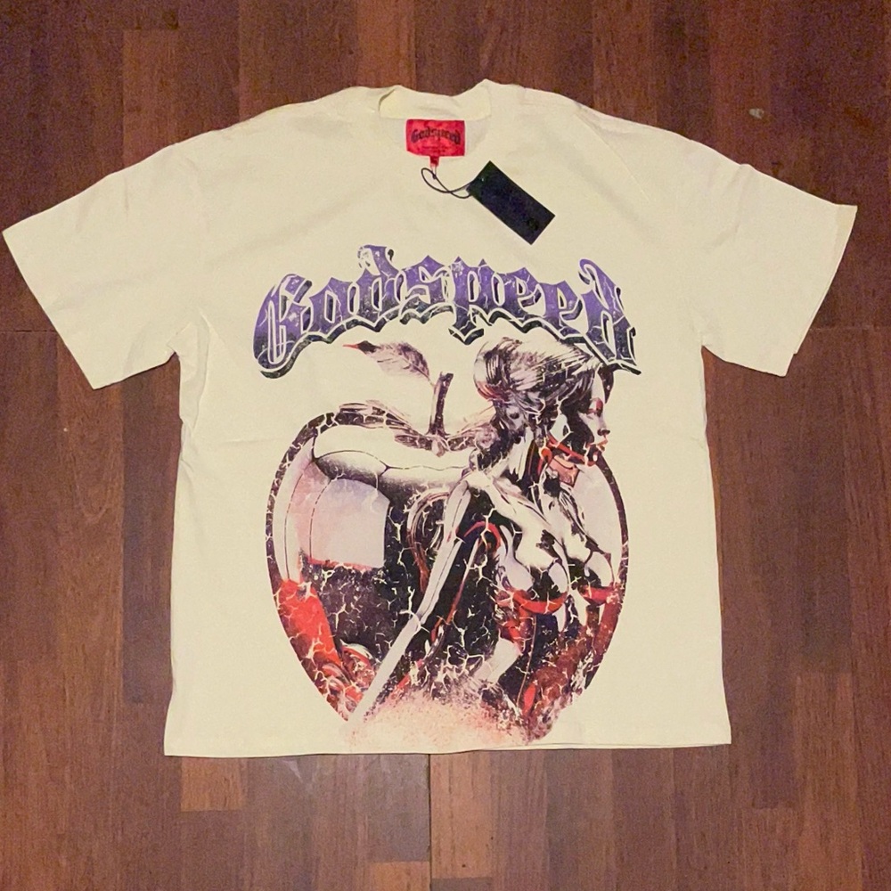 Cream Graphic Tee - Short Sleeve